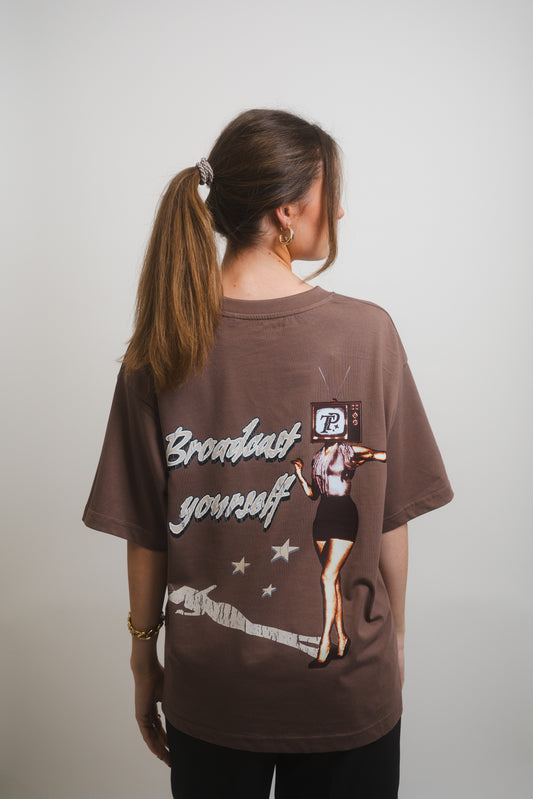 BROADCAST TEE "MOCCA"